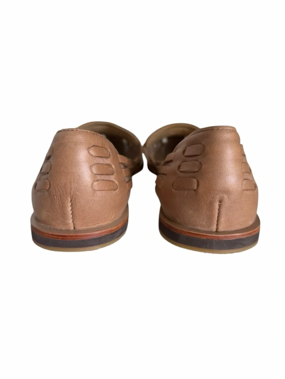 NISOLO Huarache Leather Sandals Tan Size 9.5 - Picture 7 of 9